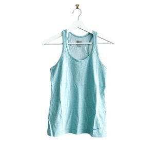 Nike DRI-FIT Women's Tank Top Sleeveless Scoop Neck Activewear Blue Small Size